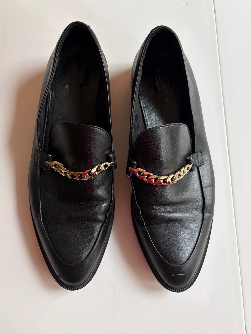 Vagabond Shoemakers Blanca Leather Academia Chain Loafers Women's EU 40 / US 9